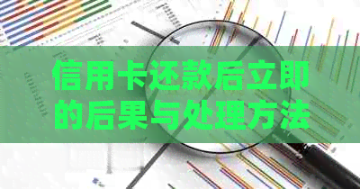 信用卡还款后立即的后果与处理方法：全面解析用户关心的问题