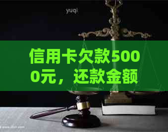 信用卡欠款5000元，还款金额翻倍该如何解决？