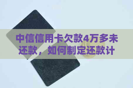 中信信用卡欠款4万多未还款，如何制定还款计划和解决方法？