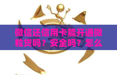 微信还信用卡能开通微粒贷吗？安全吗？怎么开？