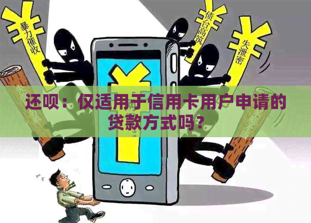 还呗：仅适用于信用卡用户申请的贷款方式吗？