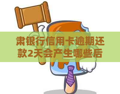 肃银行信用卡逾期还款2天会产生哪些后果及解决办法？