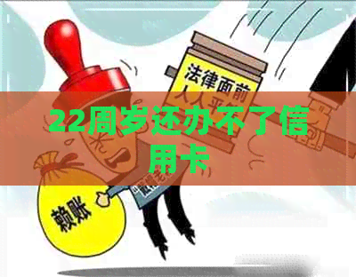 22周岁还办不了信用卡