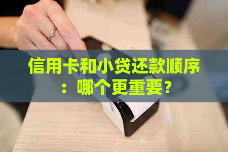 信用卡和小贷还款顺序：哪个更重要？