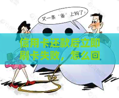 信用卡还款后立即刷卡失败，怎么回事？