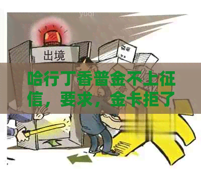 哈行丁香普金不上，要求，金卡拒了怎么还，下么，更大额度多少？