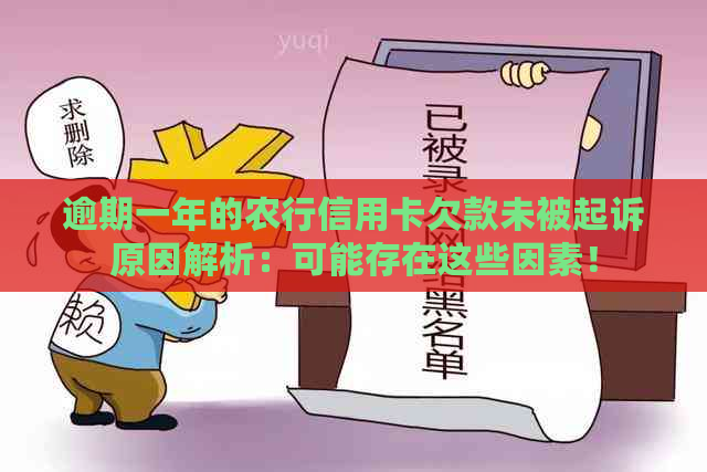 逾期一年的农行信用卡欠款未被起诉原因解析：可能存在这些因素！