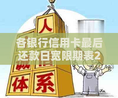 各银行信用卡最后还款日宽限期表2023:如何计算与比较最后还款日期？