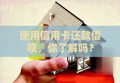 使用信用卡还款借呗，你了解吗？