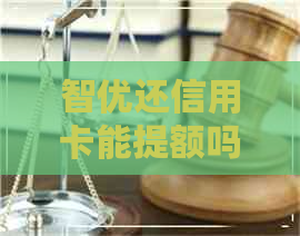 智优还信用卡能提额吗