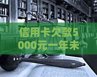 信用卡欠款5000元一年未还款的后果及处理方法，是否会导致坐牢？