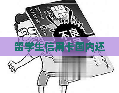 留学生信用卡国内还