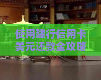 使用建行信用卡美元还款全攻略：操作步骤、注意事项以及实用建议