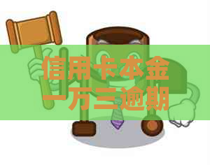 信用卡本金一万三逾期好几年了怎么办？