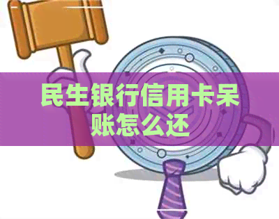 民生银行信用卡呆账怎么还