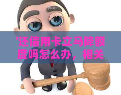 '还信用卡立马降额度吗怎么办，相关办理步骤和原因解析'