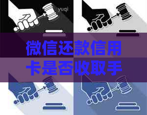 微信还款信用卡是否收取手续费？手续费收费标准及使用场景解析