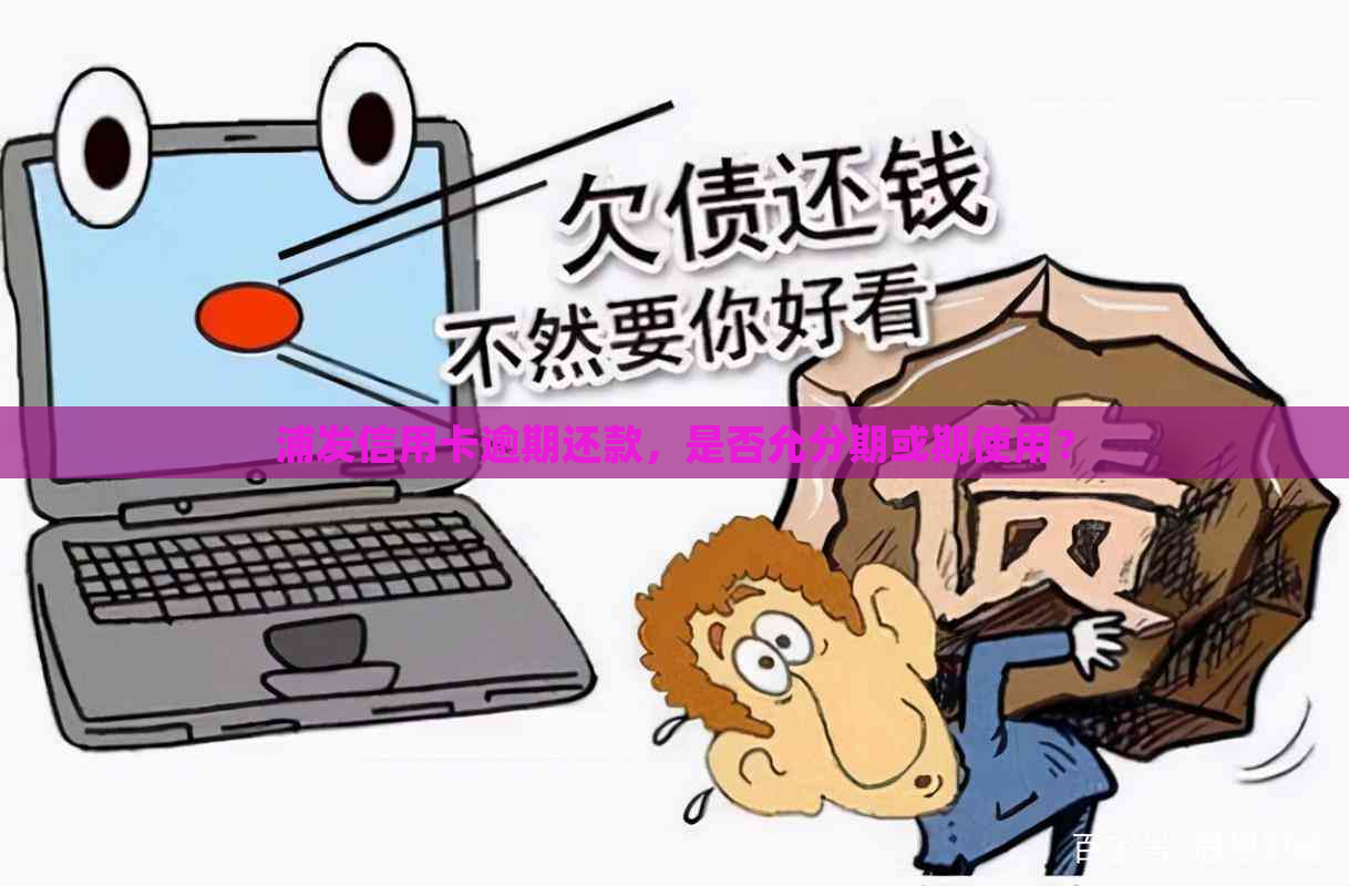 浦发信用卡逾期还款，是否允分期或期使用？