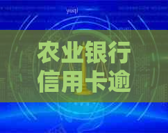 农业银行信用卡逾期后办理与安全相关指南：2021年新法规解读