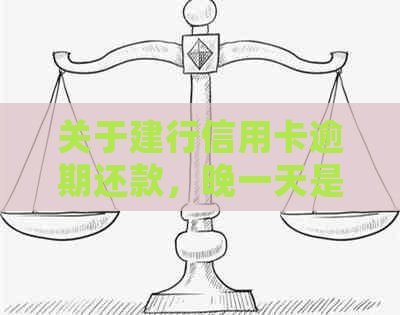 关于建行信用卡逾期还款，晚一天是否会被计入逾期？解答您的全部疑问