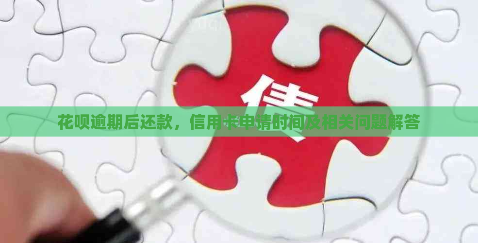 花呗逾期后还款，信用卡申请时间及相关问题解答