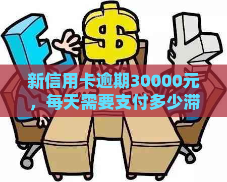 新信用卡逾期30000元，每天需要支付多少滞纳金？