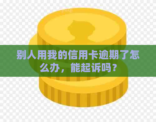 别人用我的信用卡逾期了怎么办，能起诉吗？