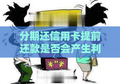 分期还信用卡提前还款是否会产生利息？