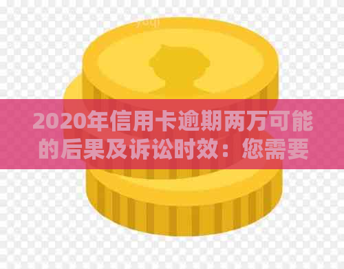 2020年信用卡逾期两万可能的后果及诉讼时效：您需要了解的所有信息