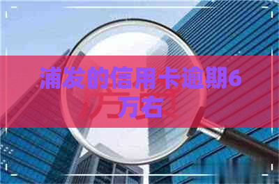 浦发的信用卡逾期6万右