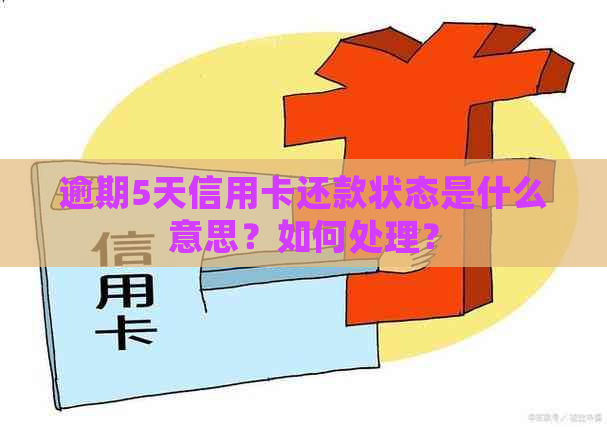 逾期5天信用卡还款状态是什么意思？如何处理？