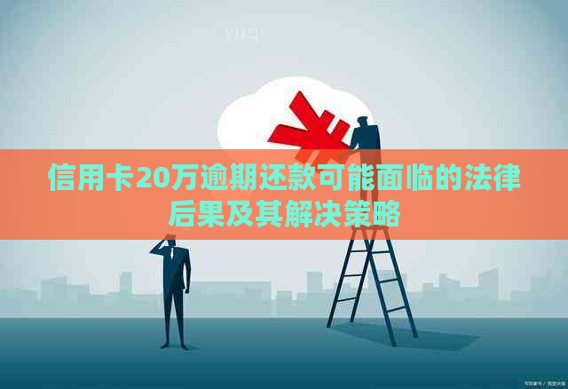 信用卡20万逾期还款可能面临的法律后果及其解决策略