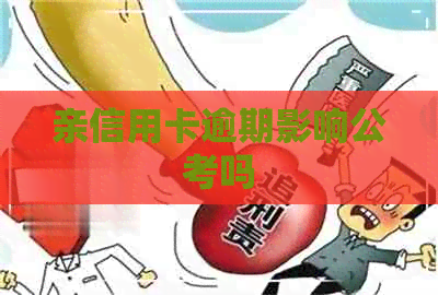 亲信用卡逾期影响公考吗