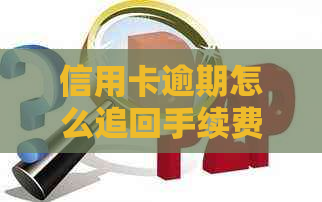 信用卡逾期怎么追回手续费和利息，怎么办？