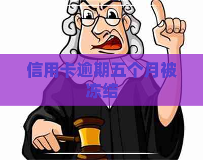 信用卡逾期五个月被冻结