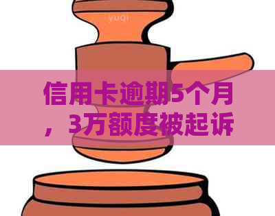 信用卡逾期5个月，3万额度被起诉：如何解决？