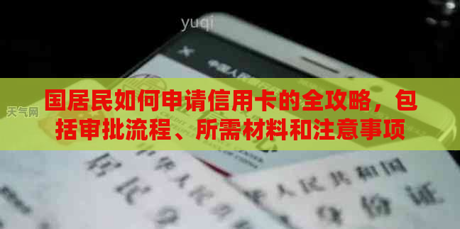 国居民如何申请信用卡的全攻略，包括审批流程、所需材料和注意事项