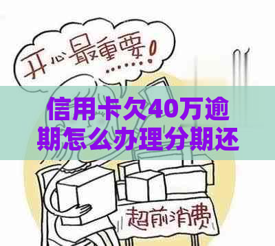 信用卡欠40万逾期怎么办理分期还款