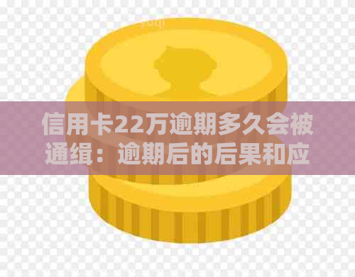 信用卡22万逾期多久会被通缉：逾期后的后果和应对策略