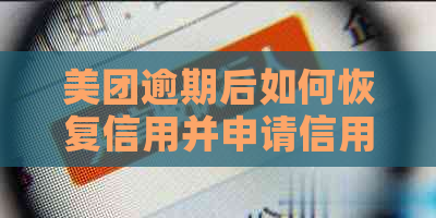 美团逾期后如何恢复信用并申请信用卡？