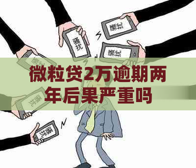 微粒贷2万逾期两年后果严重吗