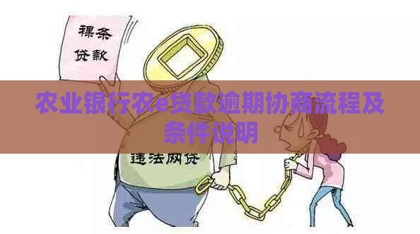 农业银行农e贷款逾期协商流程及条件说明