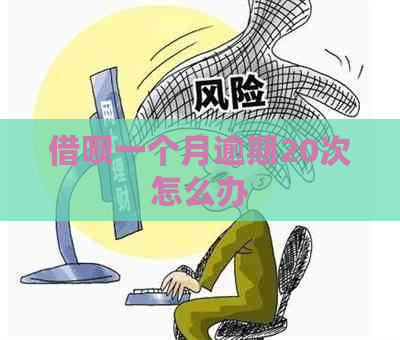 借呗一个月逾期20次怎么办