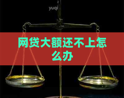 网贷大额还不上怎么办