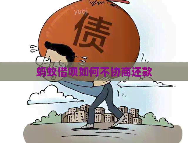 蚂蚁借呗如何不协商还款