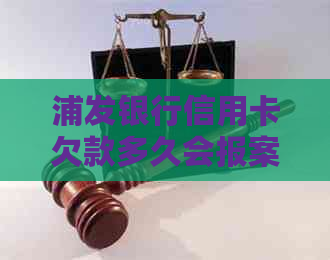 浦发银行信用卡欠款多久会报案怎么办