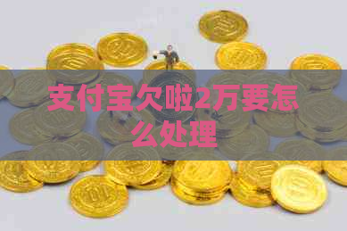 支付宝欠啦2万要怎么处理