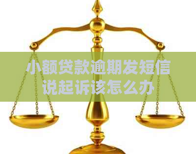 小额贷款逾期发短信说起诉该怎么办