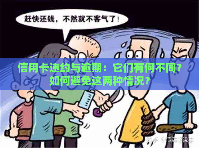 信用卡违约与逾期：它们有何不同？如何避免这两种情况？