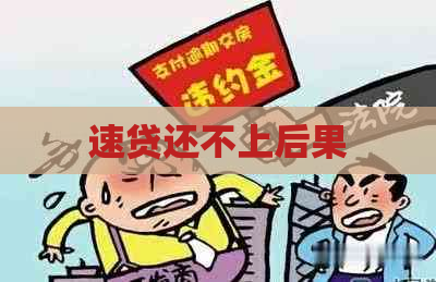 速贷还不上后果